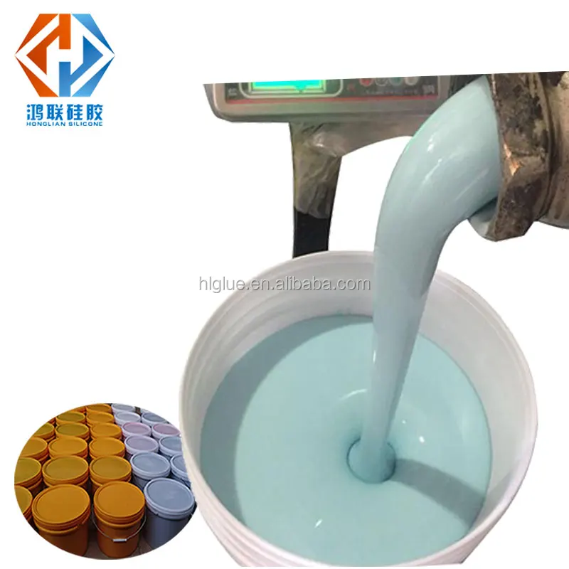 Buy liquid silicone for craft resin silicone molds making with free hardener Hong Lian silicone factory price wholesale