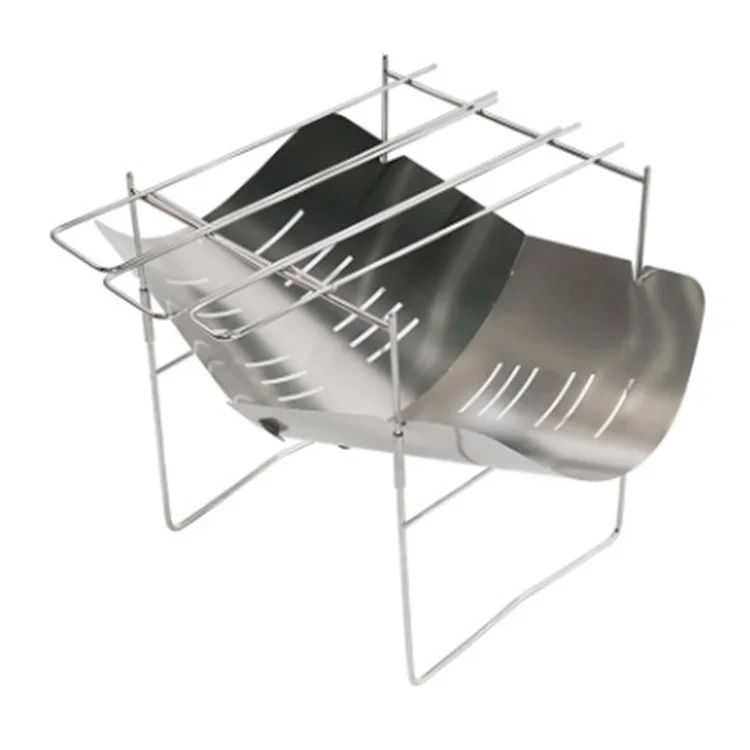 Outdoor indoor heating Ultra light portable stainless steel wood burning camping stove