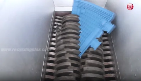 10~20mm Blade Size Plastic PP PE Supplies Shredder Double Shaft Shredder Machine