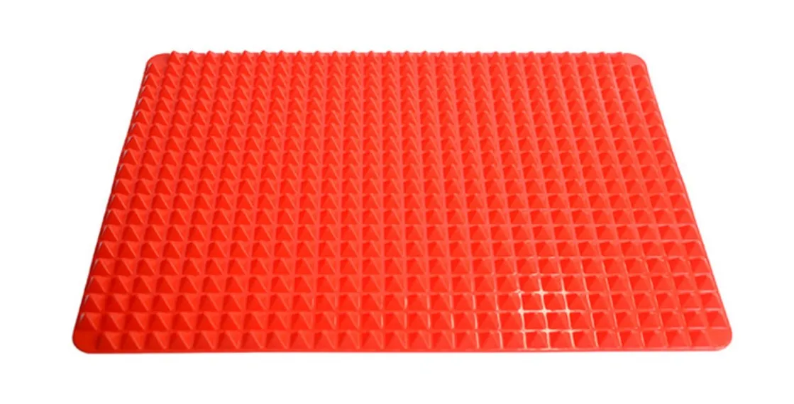 
Pyramid silicone BBQ pad multi-functional baking tray mat 