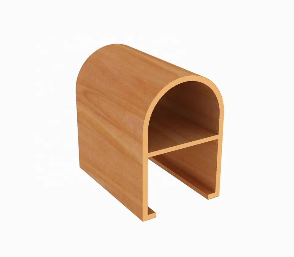 High Quality Wood Finish Fashion Extruded WPC Beam Baffle False  Wpc Suspended Ceiling Panels