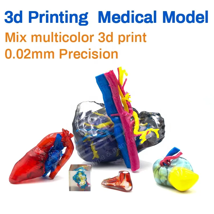 Objet polyjet rapid prototyping acrylic transparent 3d printing medical parts