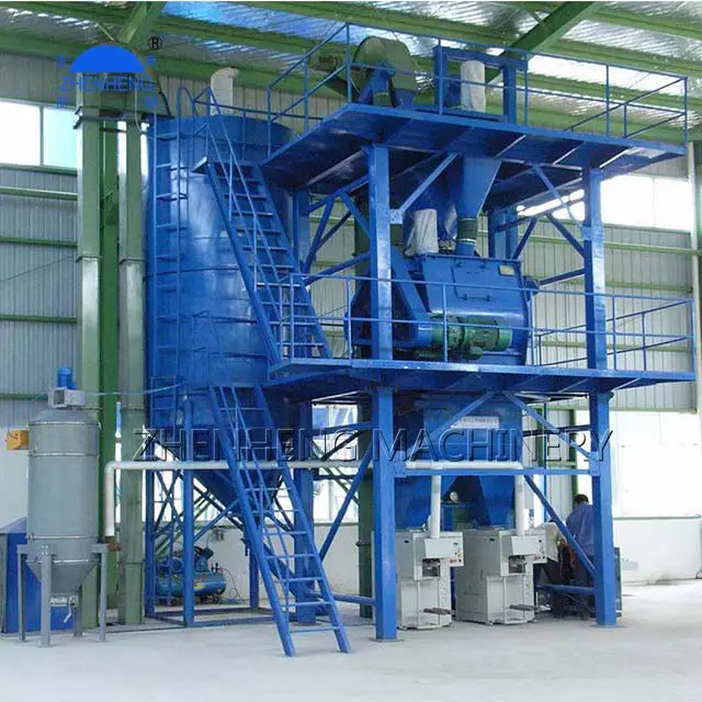 10-40t/H Dry Mortar Plant Automatic Mix Supplier Cement Adhesive Manufacturing 12-15 Tph Tile Adhesive Mixture Tile Machine