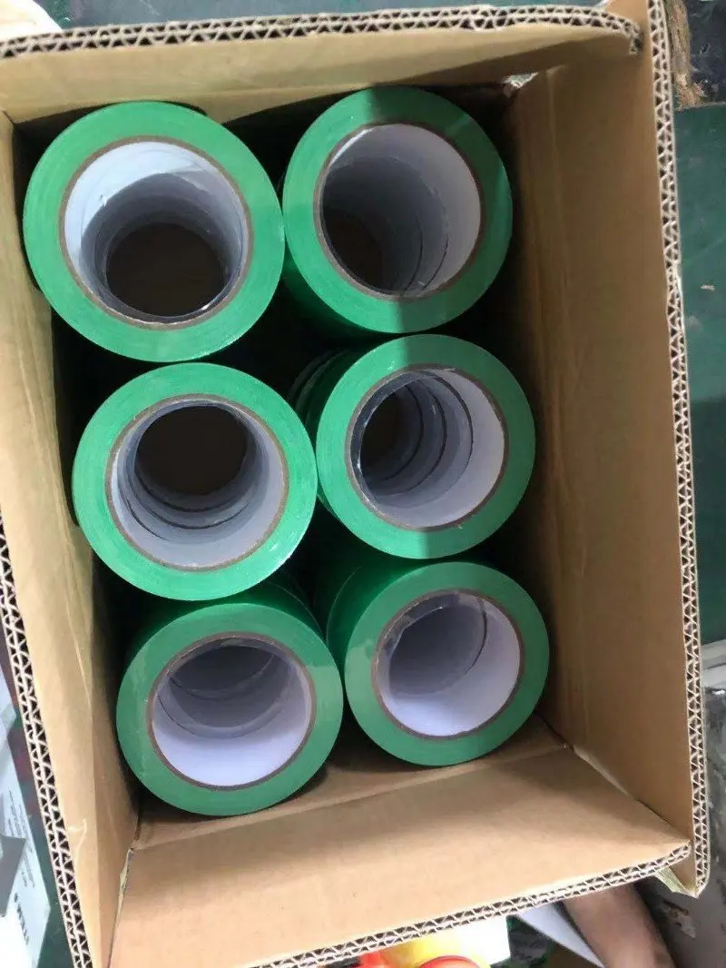 UV Resistant 30 Days Construction Spray Painting PE Cloth Tape Cement Masonry Masking Red No Residue Hand Tear Off Stucco Tape