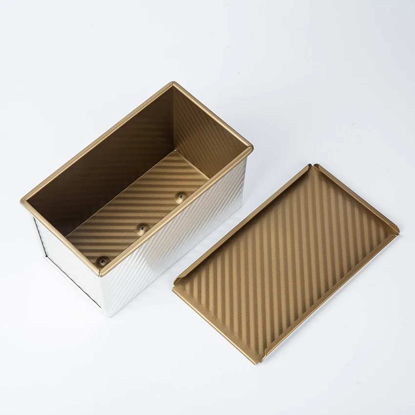 450g corrugated loaf pan with lid (non-stick), non-stick coating bread mold