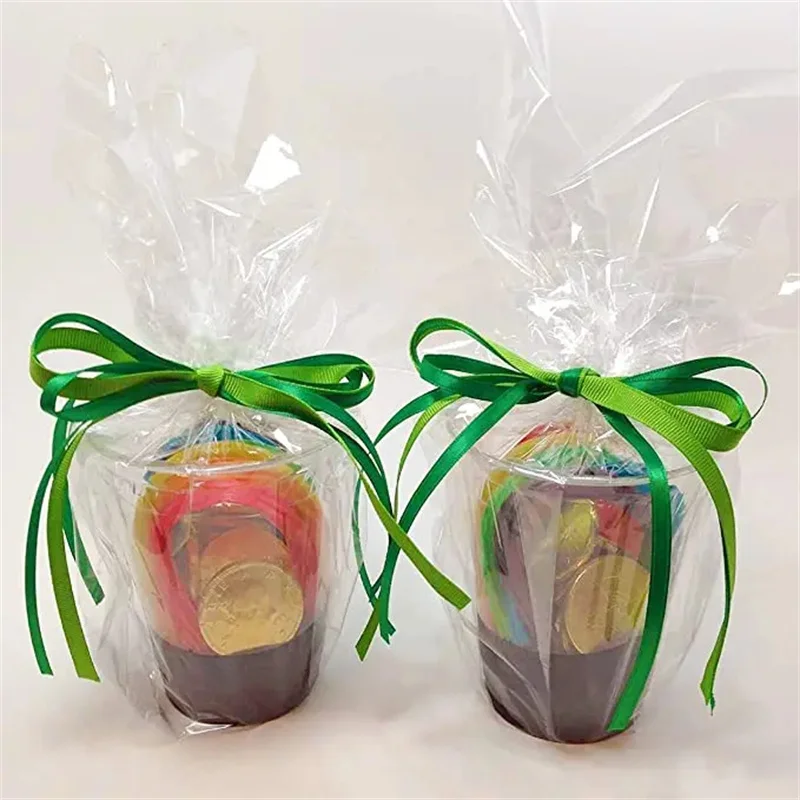 Wholesale Transparent Bopp Film Roll LDPE Soft Clear Plastic Wrap for Flowers Gift Casting Processed Cellophane Wrapping Film