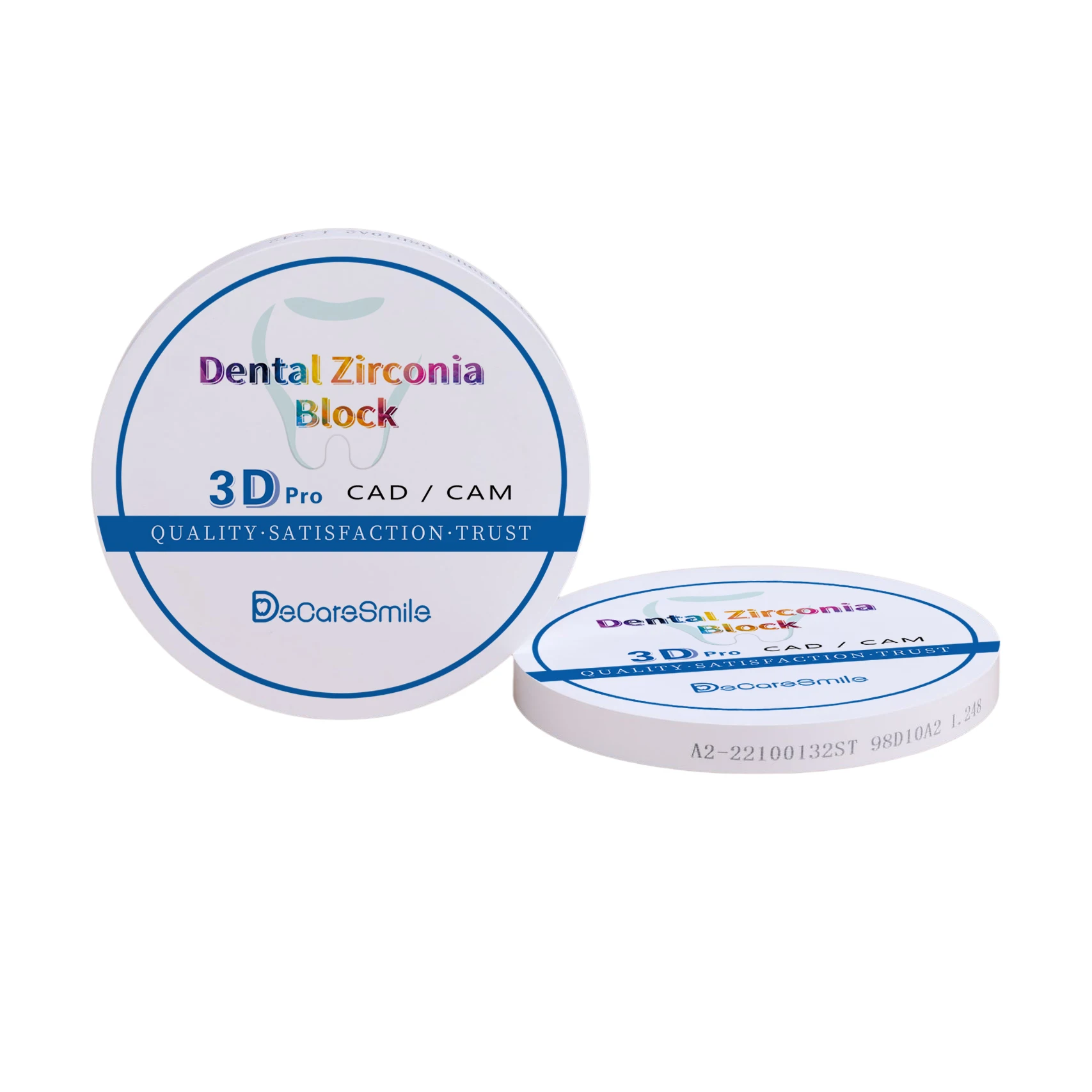 Zirconia Dental Blocks Disc CAD CAM Lab Implant Zirconium for Porcelain False Teeth Machinery Ce Orthodontic Materials Colorful