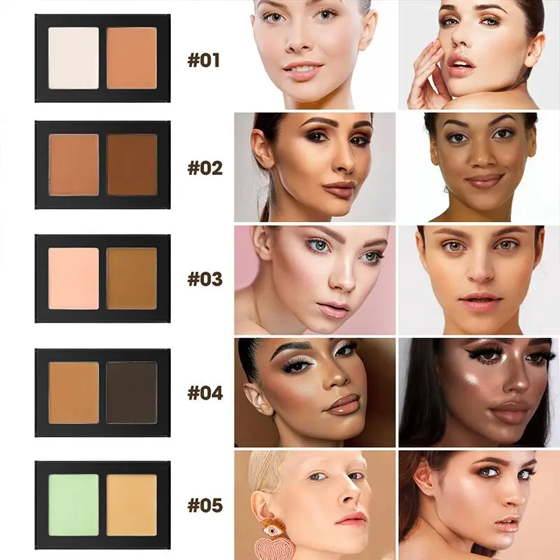 3D Adjustable Concealed Hinge HD High Definition Full Coverage Duo Matte Cream Concealer Private Label