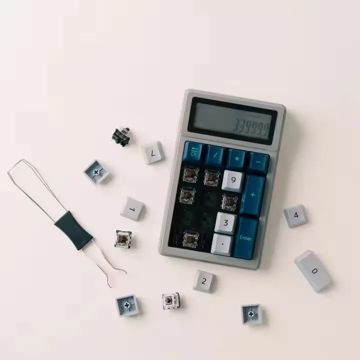 DENTEN 2 in 1 Calculator Numpad Number 17 Keys Bluetooth Keyboard with Digital Display Portable Mini numeric keypad GOOD DESIGN