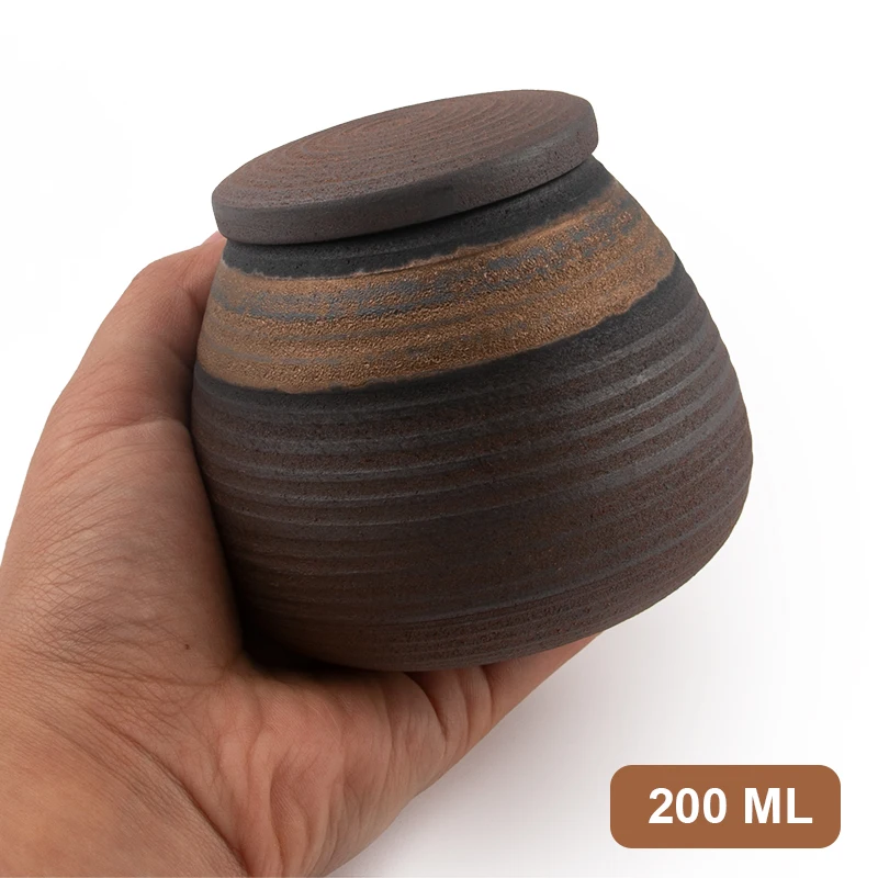 Coral Pet Matte Ceramic Urn  Cat Ashes Fur Feathers Keepsake  Jar logo Pattern Customizable  Pottery Urns for Human