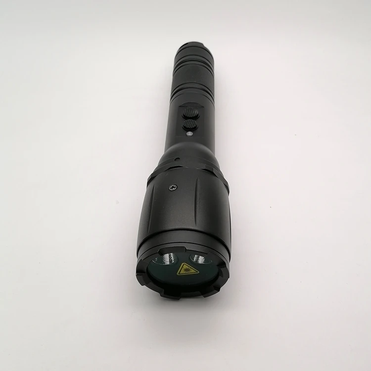 Waterproof Long Range Zoom Focus LED+ Laser Rechargeable Laser Flashlight laser torch