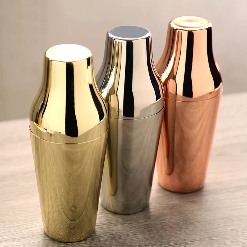 2024 New Customized Logo Shaker Bar Hand-Cranked 304 201 Stainless Steel 750ML Multi-Color Cocktail Shaker