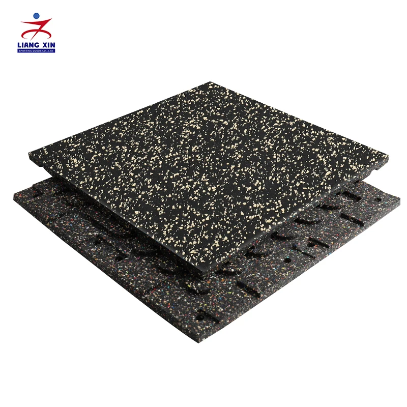 Anti slip Eco Material 1m*1m SBR rubber flooring Sport rubber flooring rolls