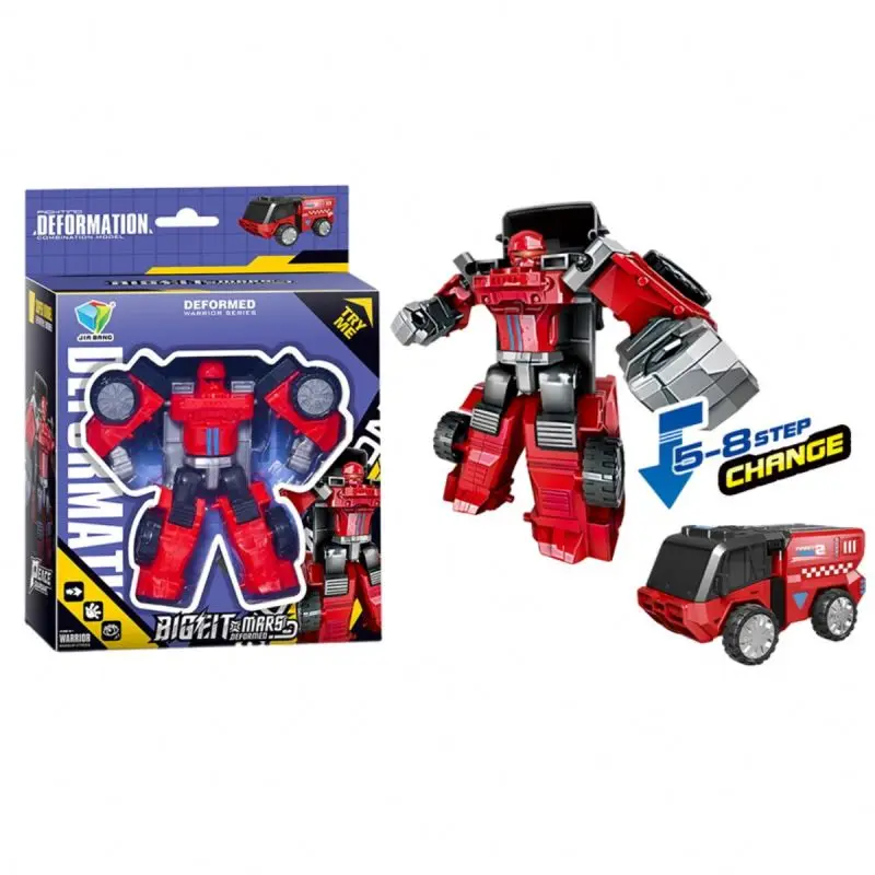 wholesale Transformation Toys Deformation Robot Car Plastic Action Figure Education Toys For Children Birthday Gift