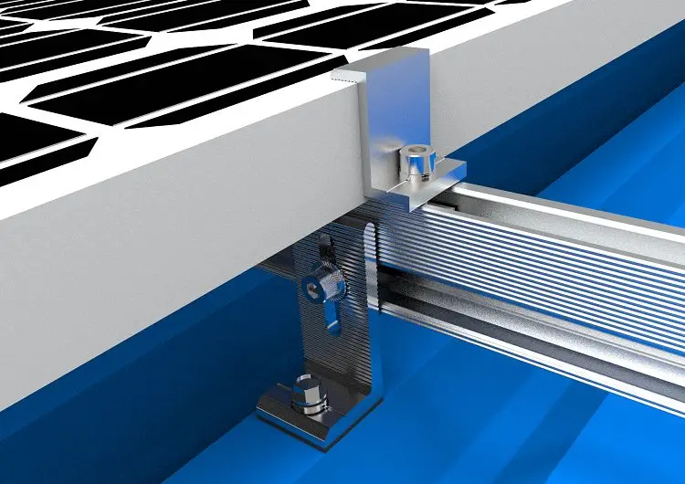 BRISTAR High Quality Solar Panel Mounts Galvanized Aluminium Pv Rooftop Panel Rail Bracket Rail
