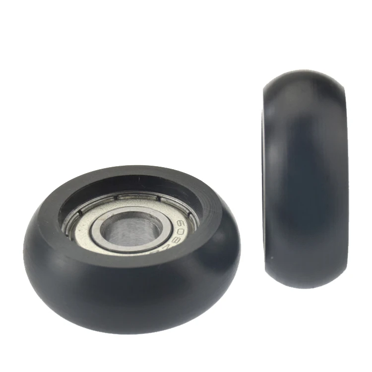 OX CNC 3d printer pulley embedded bearing plastic windows small wheel nylon POM R type 8mm