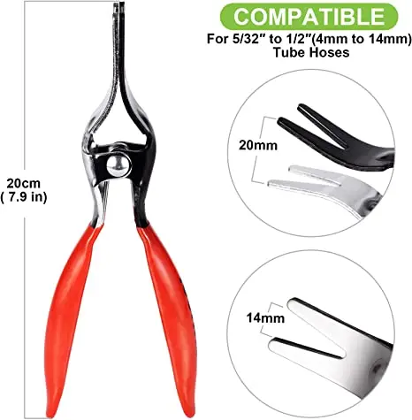 Automobile Hose Remover Pliers Auto Fuel and Vacuum Line Tube Hose Remover Separator Pliers Pipe Repairing Tool