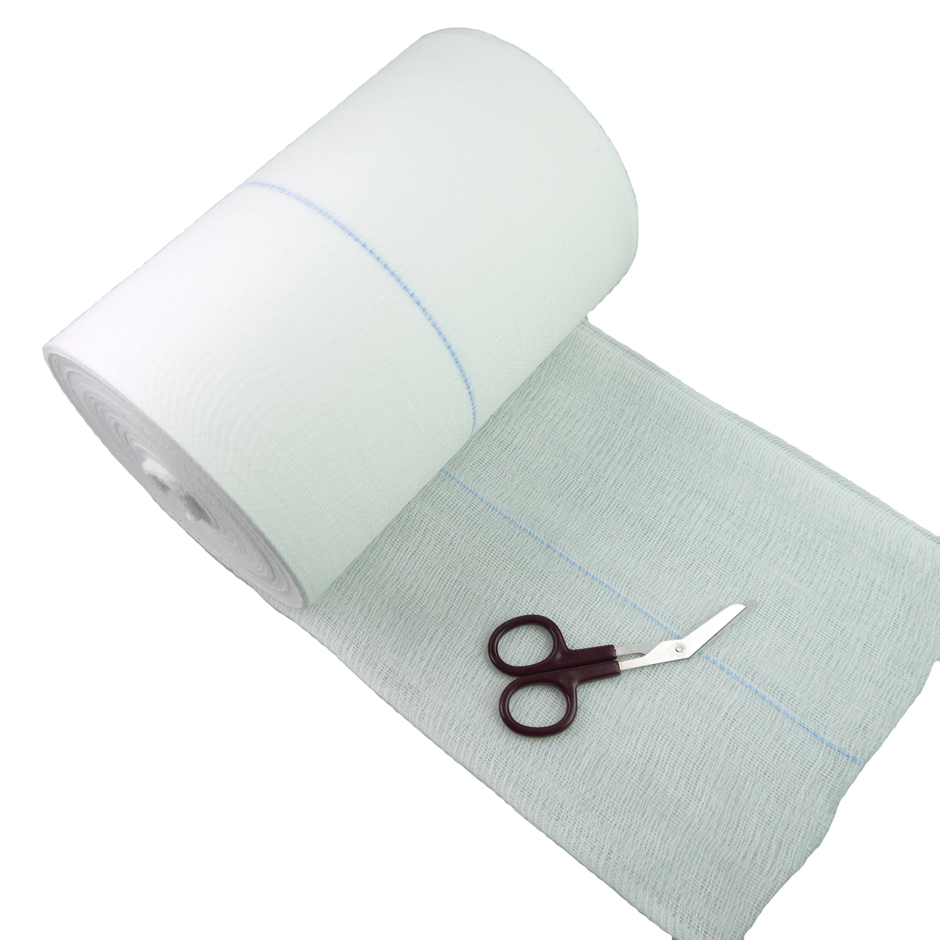 High quality bleached white gauze roll 90cm* 90m with X ray detectable