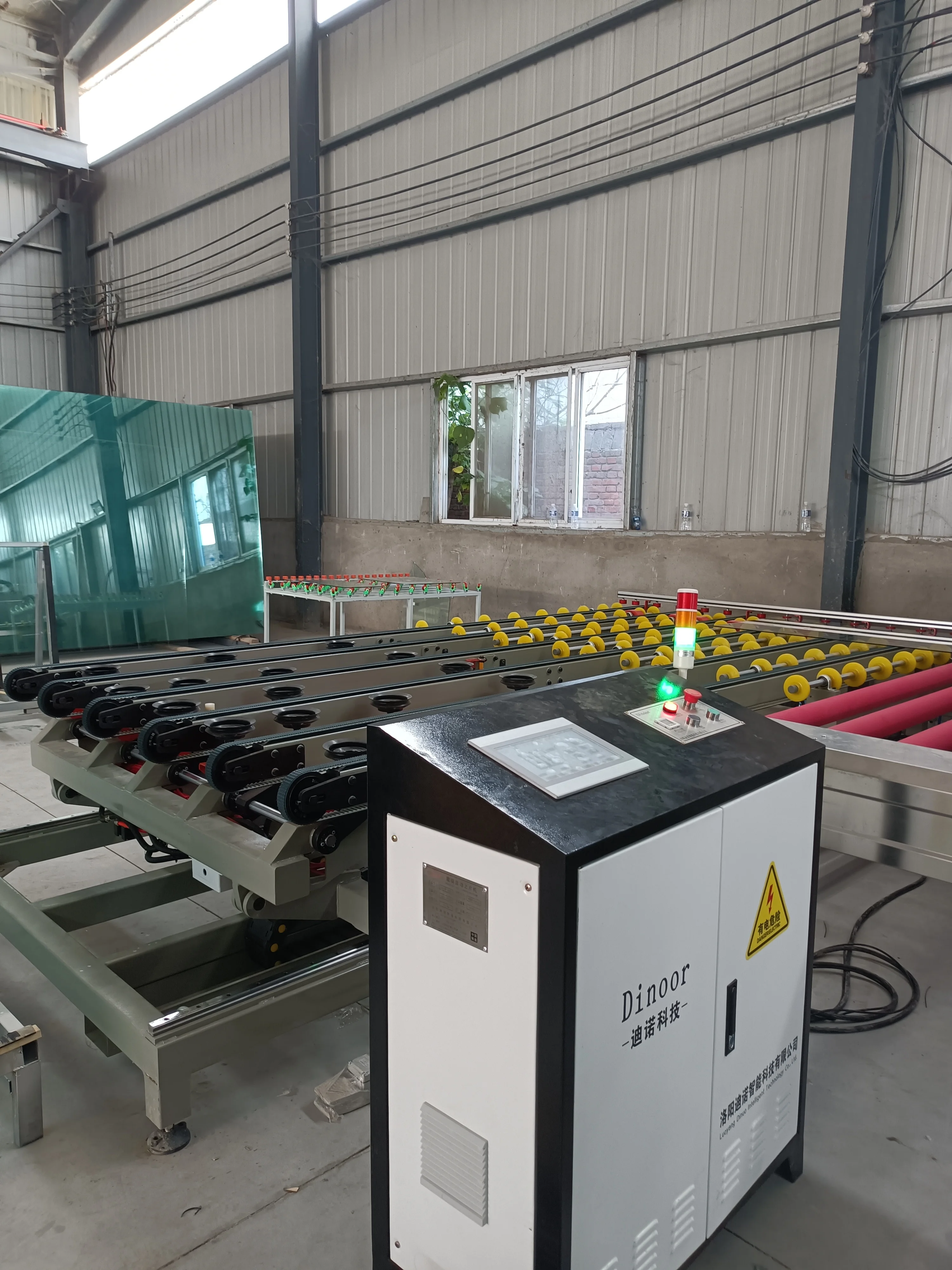Automatic glass loader for four sides edging grinding line