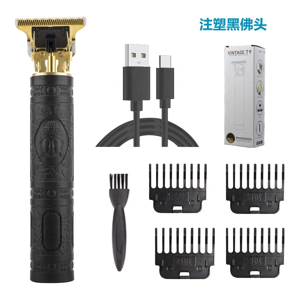 Vintage T9 Charger Electric Cordless Hair Cutting Machine Professional for Men Clipper Hair Trimmer