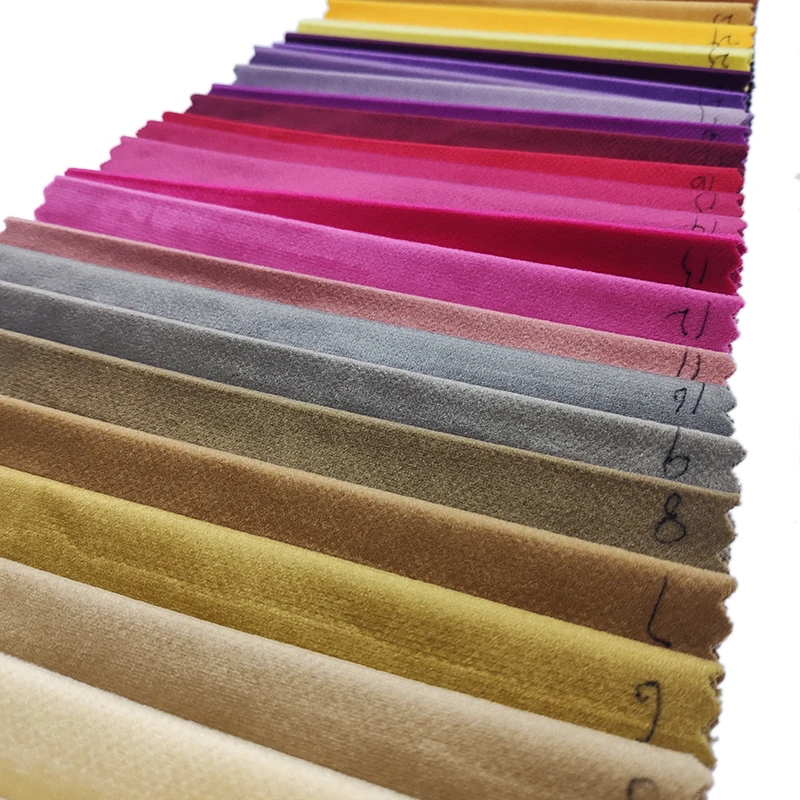 Stock Plush 55 Colors Velvet Price Per Meter For Home Furniture Velvet Fabric For Sofa Holland Ireland Korea Velvet Fabric