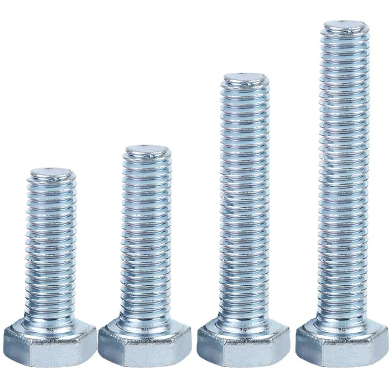 M16x50 Hex Head Bolts Metric Hexagon Bolts Cap Screws Suitable for Metal Construction