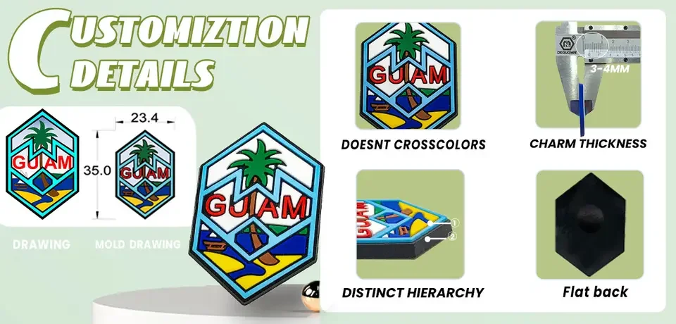 Изготовленные на заказ подвески для обуви из ПВХ, изготовленные на заказ подвески-Кроксы, дизайн персонализации, украшения для обуви