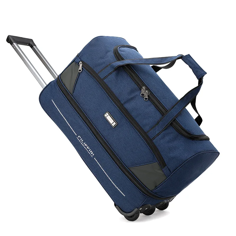 2024 New Unisex Oxford Cloth Trolley Luggage Bags Spinner Wheels TSA Lock Zipper Opening Organized Large Size Travel Suitcases