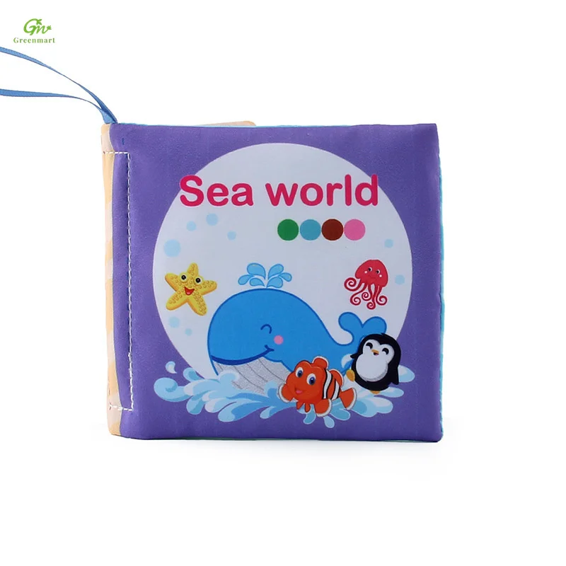 Greenmart New Baby Chinese And English Cloth Book Early Education Educationalcustom Plush Toy With Loud Paper Cloth Book