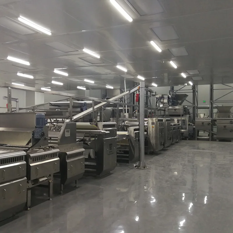 Automatic Hard Soda Biscuit Sandwich Making Machine Production