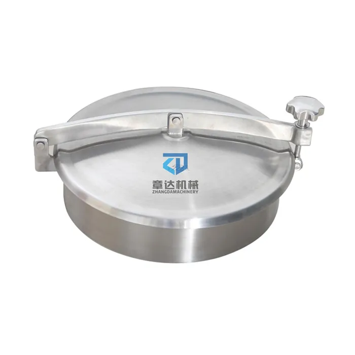 stainless steel manhole  cover mirror finished quik-opened  manway  dn200 dn500  round manway for tank