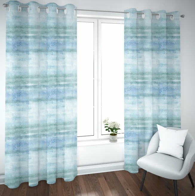 Modern Top New Design 3D Digital Printed Soundproof Sublimation Blackout Curtains Sets For Living Room Customized