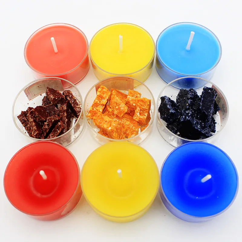 Wholesale multi specification packaging candle color dye block 34 colors for candle making
