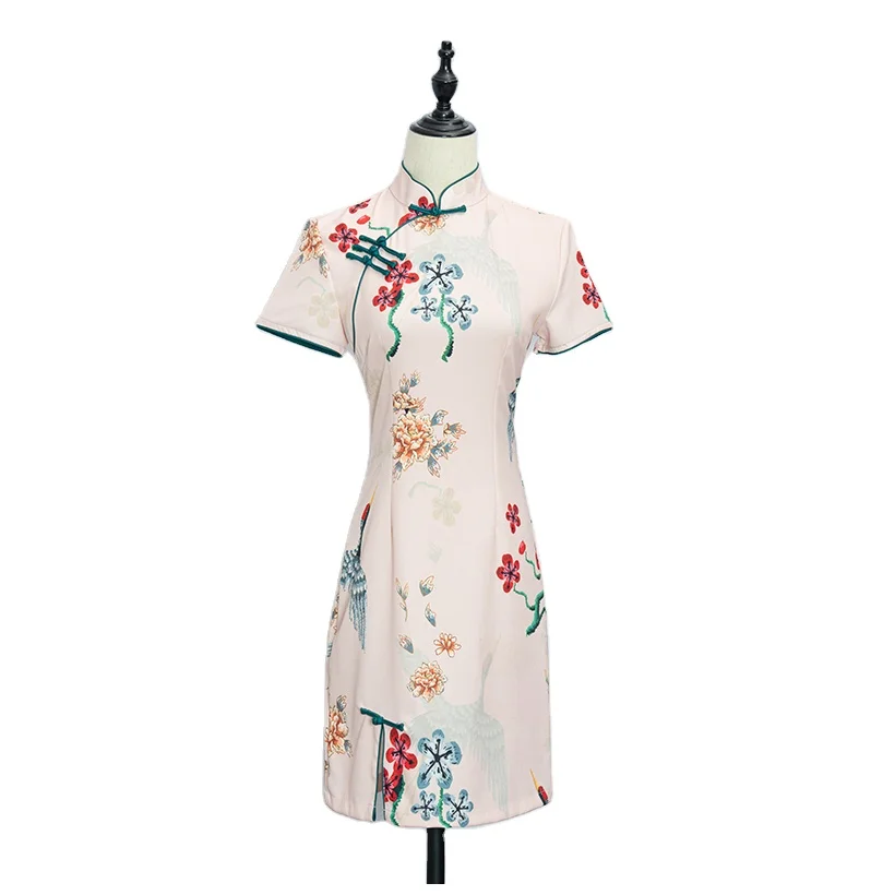 Best Price Superior Quality Silk Ladies Plus Size Chinese Cheongsam dress