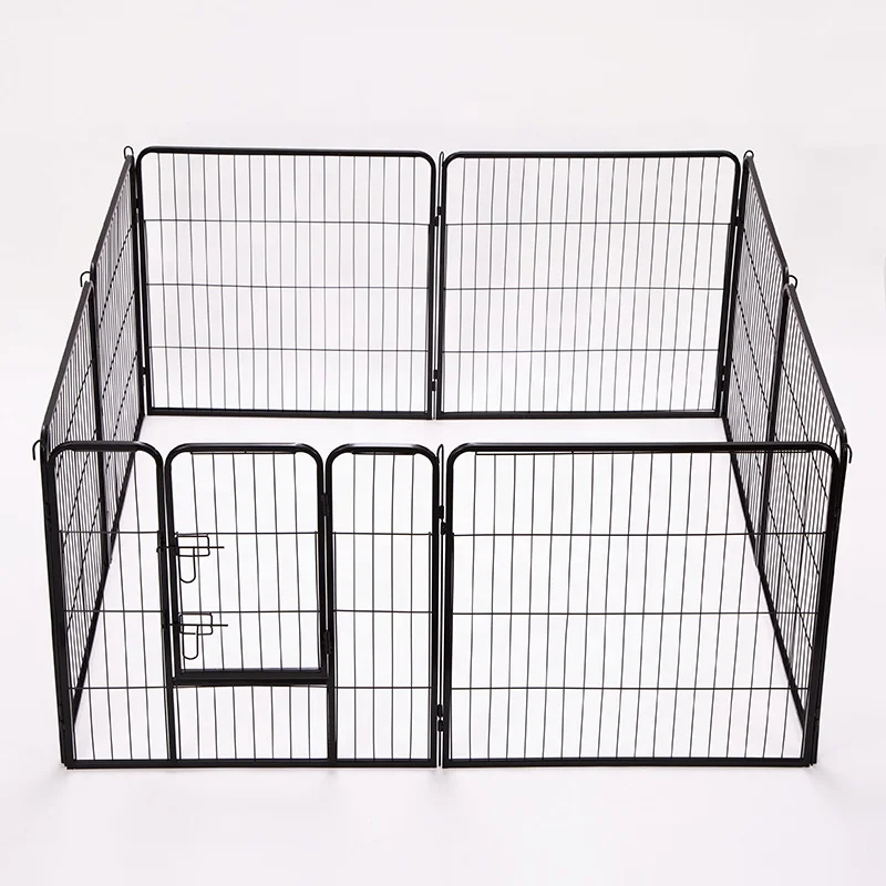 Большой Высокопрочный металлический манеж для собак 8 панелей