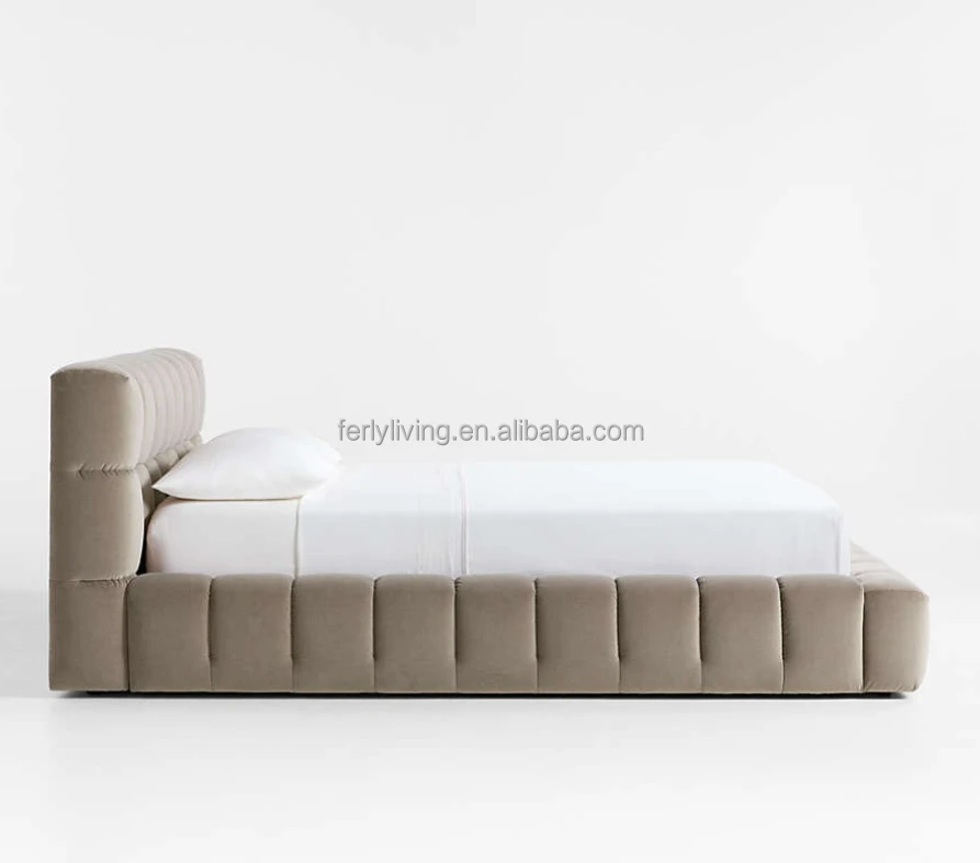 FERLY Hot Selling Bedroom Furniture Wooden King Size Bed Double Bed Furniture Bedroom Sets Modern Luxury King Size Bed