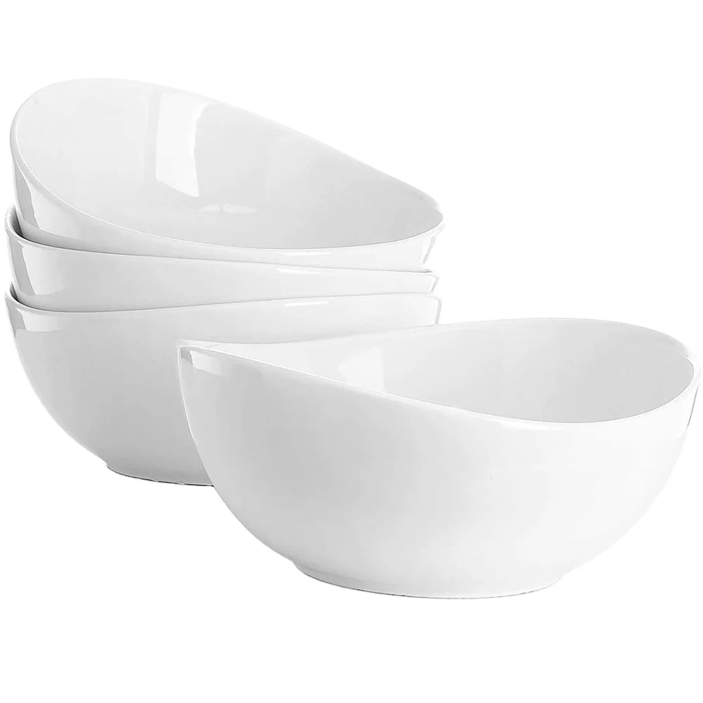 White Luxury Pasta Bowl Tableware Restaurant Coconut Bowl Dinnerware