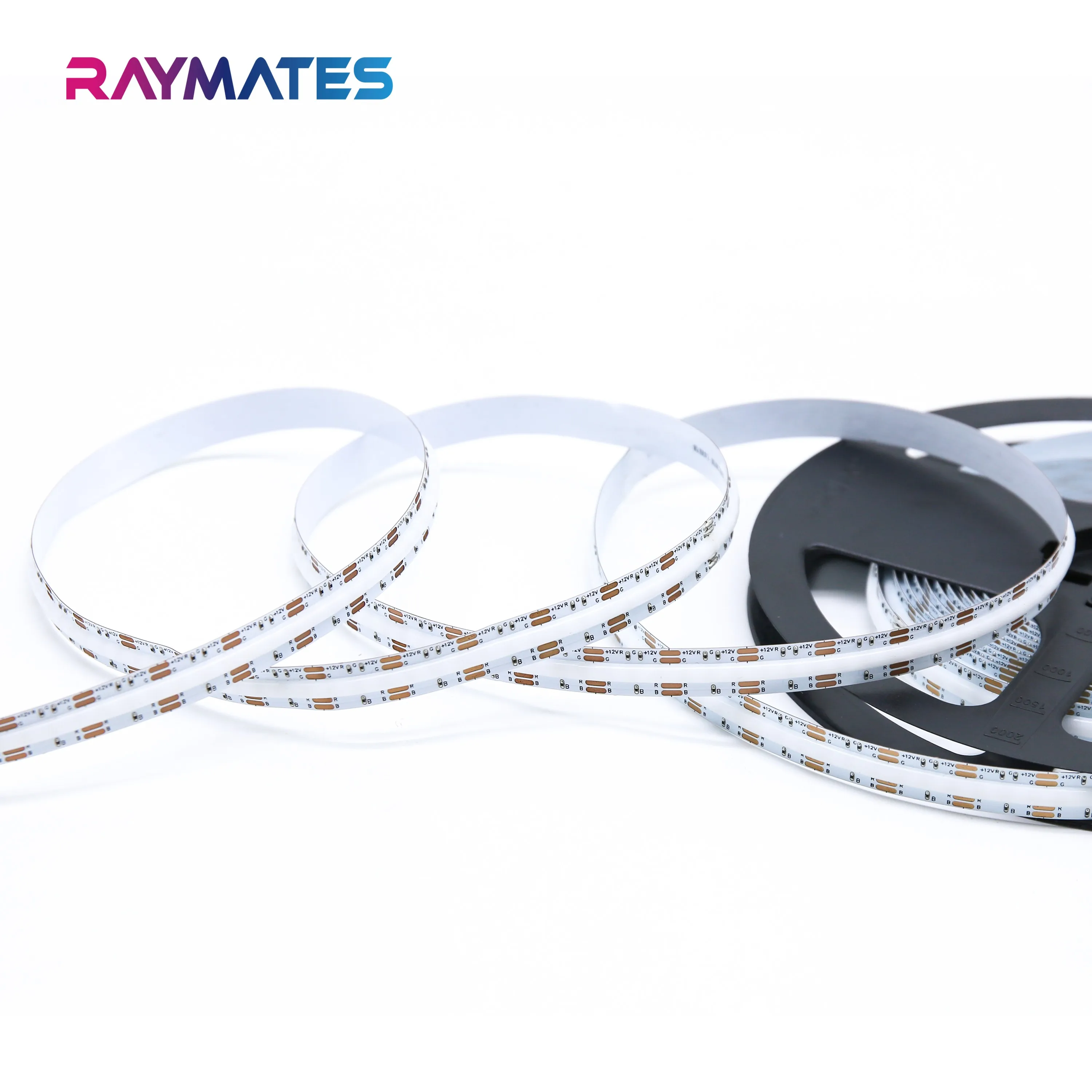 Raymates  UL  high quality 3M 9495LE tape 24v IP20  576LEDs  RGB led light colorful Flexible COB led strip