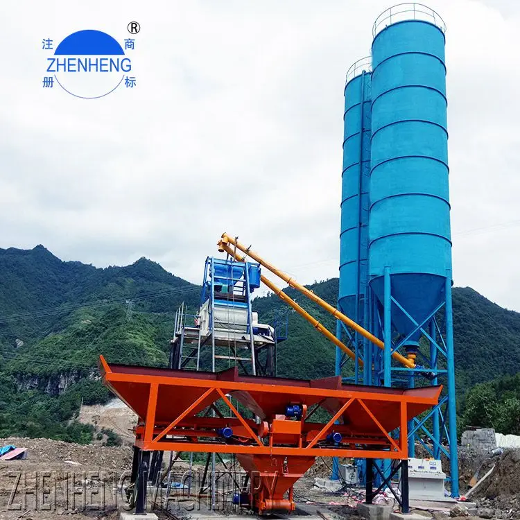 Concrete batching plant station hzs25 batching machine concrete batching plant mini 25cbm central concrete mixing plant