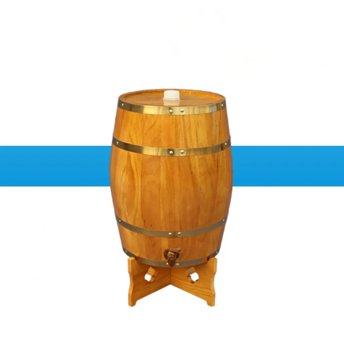 High quality 2 Liters Handcrafted using American Oak Aging Whiskey beer wine wooden Barrel for wine