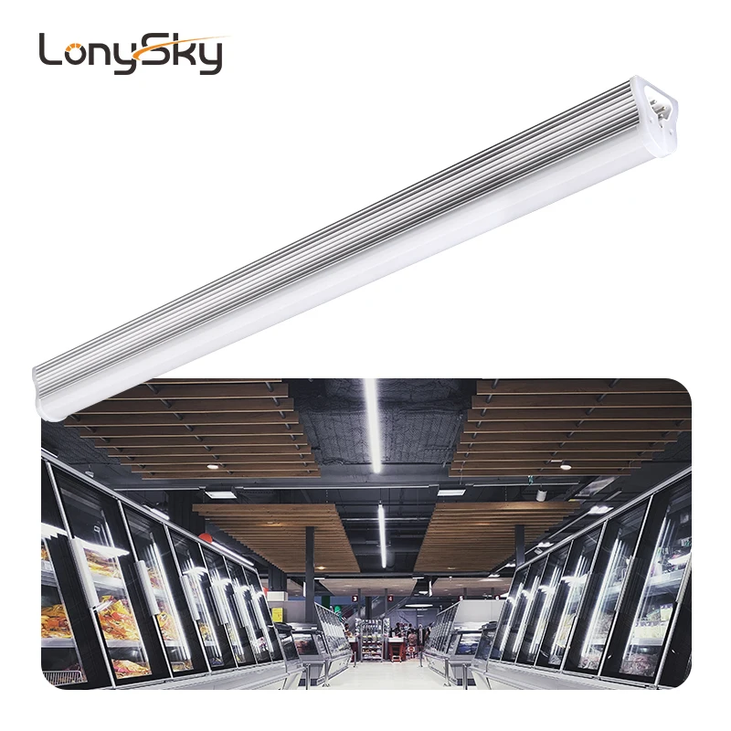 0-10V Dimmable T8 Integrated Light Aluminum Replacement 1.2m 2.4m 3000K 4000K for Parking Lot lighting
