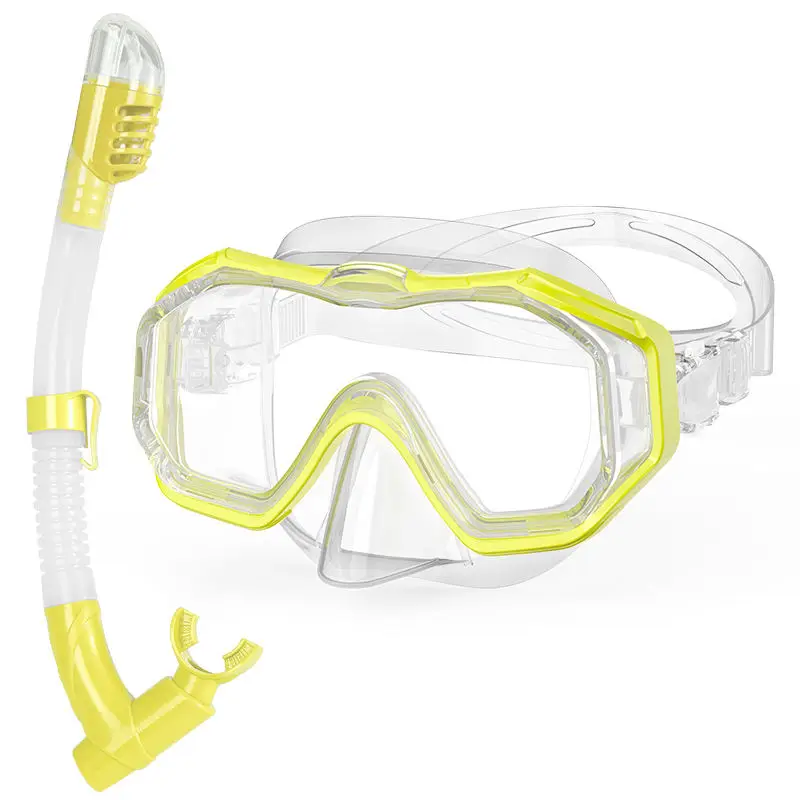 2023 New Snorkel Set Snorkeling Gear Adults Diving Goggles Mask Dry Top Snorkel And Diving mask set