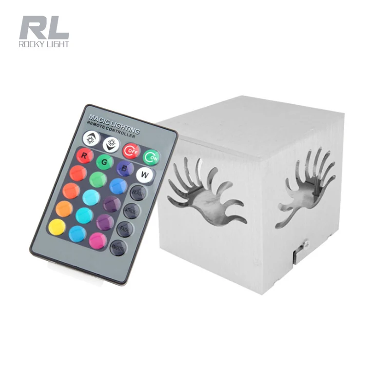 Colorful spiral hole wall lamp