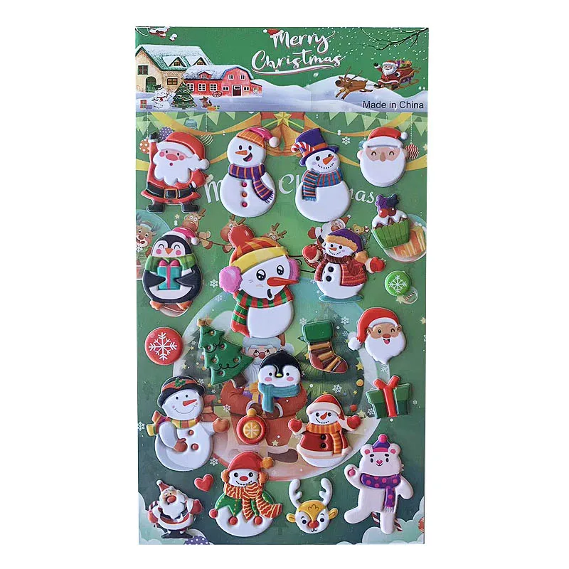 Wholesale Cute Cartoon Decorative 3D Bubble Sticker Puffy Stickers For Kids