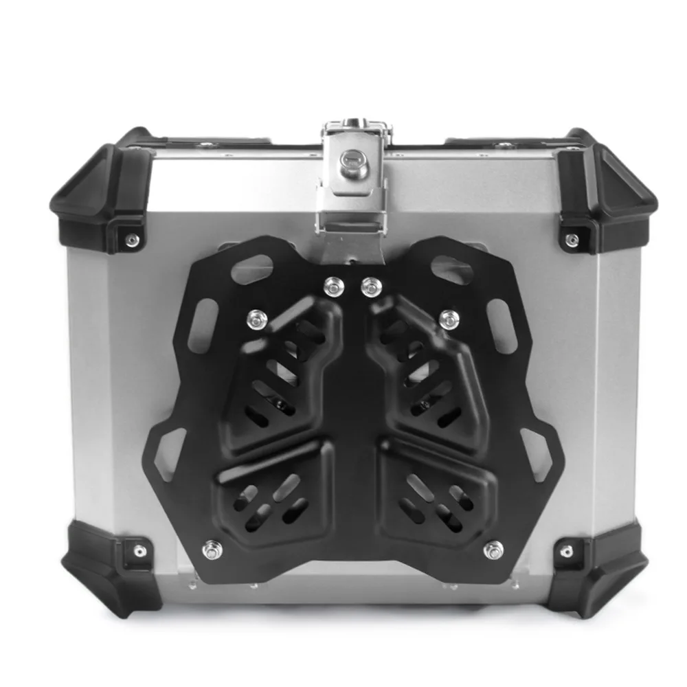 Motorcycle Aluminum Alloy Top Box 45L 55L65L 80L Embossed X Style Trunk Trunk Storage Tailbox