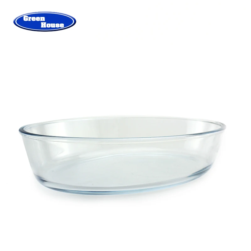 3pcs Baking Dish Set Table Service Glass Dish Baking Tray Heat Resistant Glass Oven Safe Baking Pan