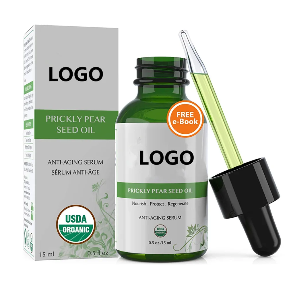 OEM Wholesale 100% Pure Organic Anti Aging Facial Prickly Pear Seed Oil