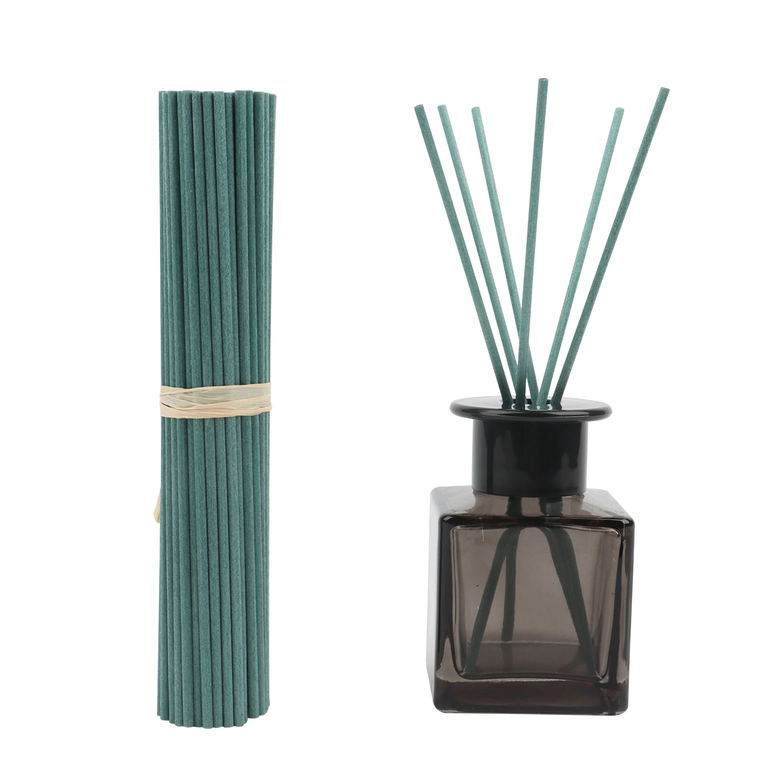 Home Air Freshener Aroma Reed Diffuser Essential Oil Green Fiber Fragrance Reed Diffuser Stick