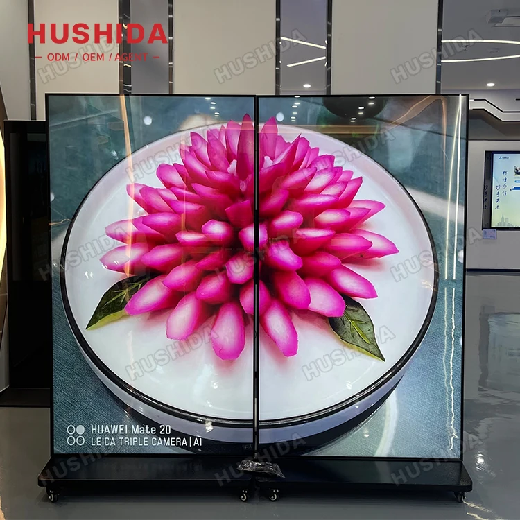 75 /85 inch Full Screen Digital Signage and display Floor Standing Advertising Display Standing Player Kiosk No touch screen