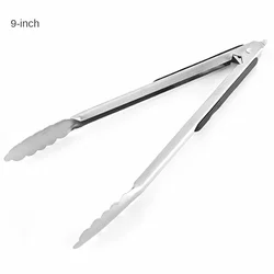 Buffet with kitchen stainless steel food with toast and steak with outdoor barbecue tools